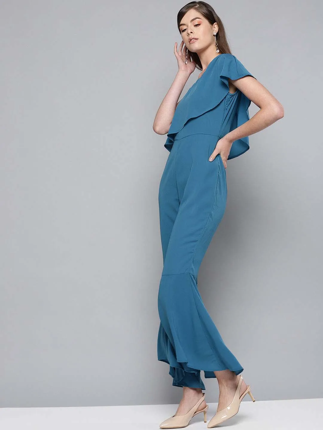 One Shoulder Jumpsuit