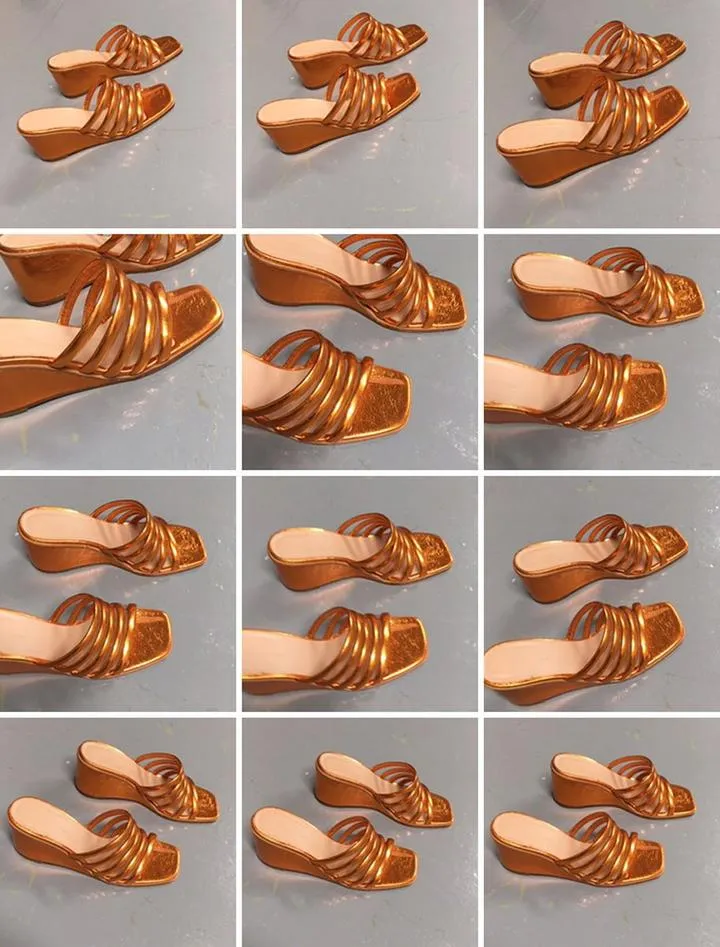 Orange Magdalene Wedges