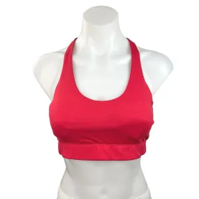 Outdoor Voices Red Scoop Neck Racerback Cutout Yoga Athletic Sports Bra Size S