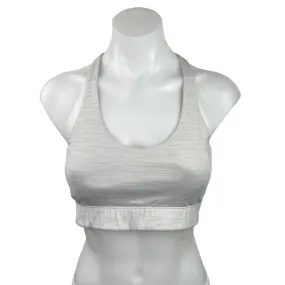 Outdoor Voices White Scoop Neck Racerback Cutout Yoga Athletic Sports Bra Size S