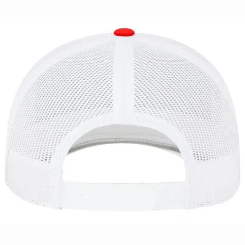 Pacific Holly Scarlet/White Snapback Hat: 104C-SCWH-SL