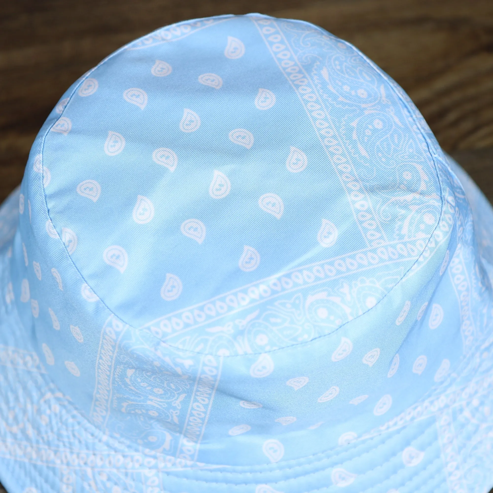 Paisley Bandana & Bucket Hat Set - Foot Clan - Icy Blue S/M