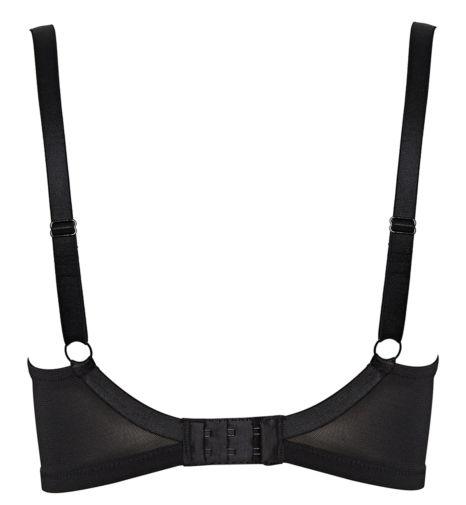 Ana Lace Plunge Underwire Bra Black