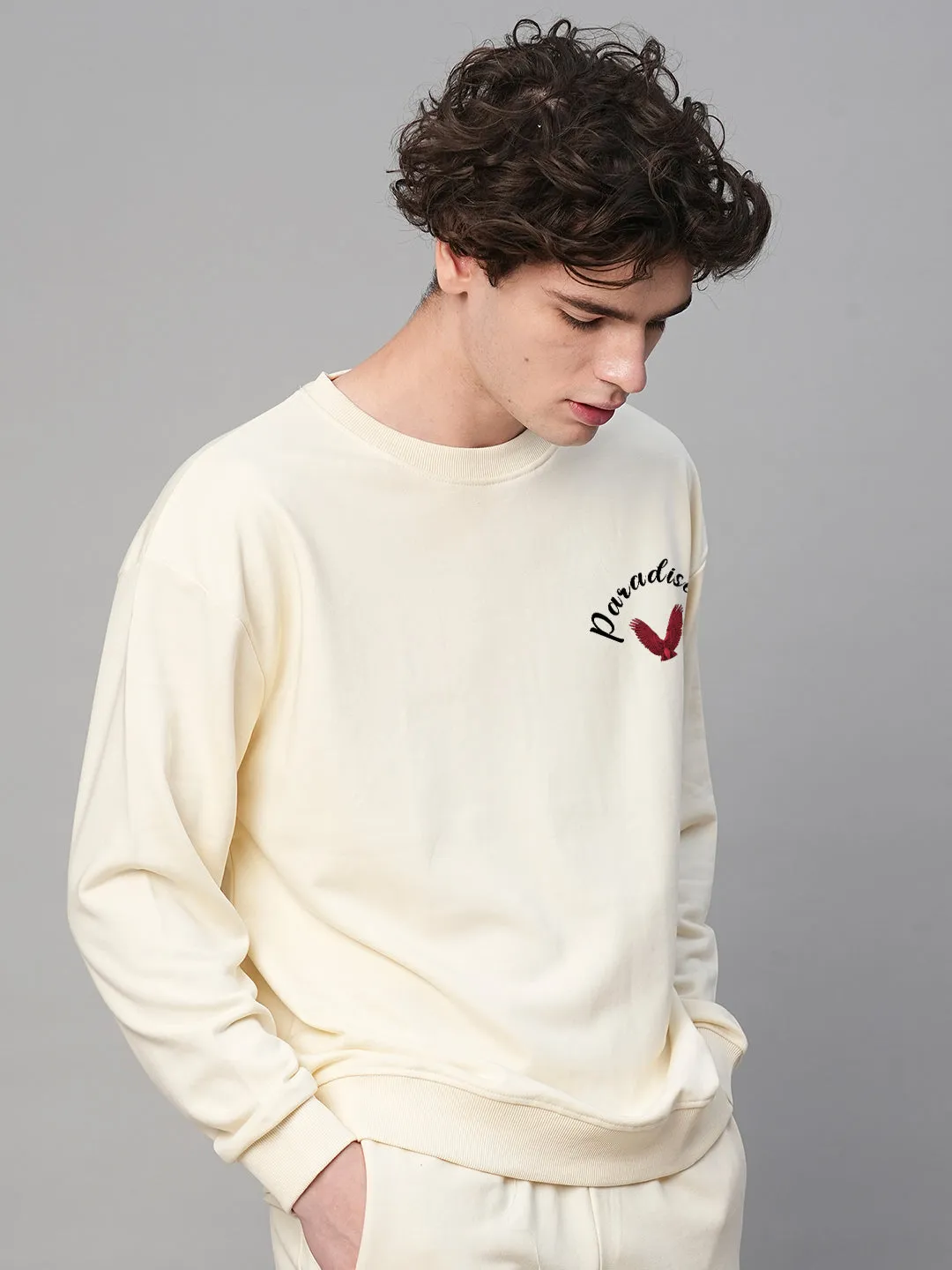 Paradise Men Drop Shoulder Premium Terry Sweatshirt