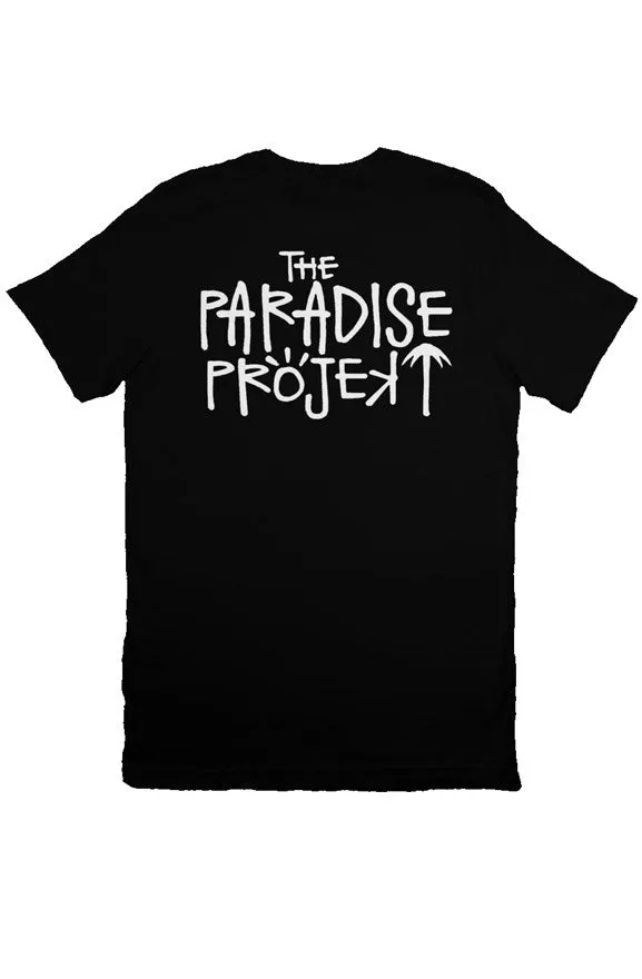 Paradise Palm Tree Black and White T-Shirt