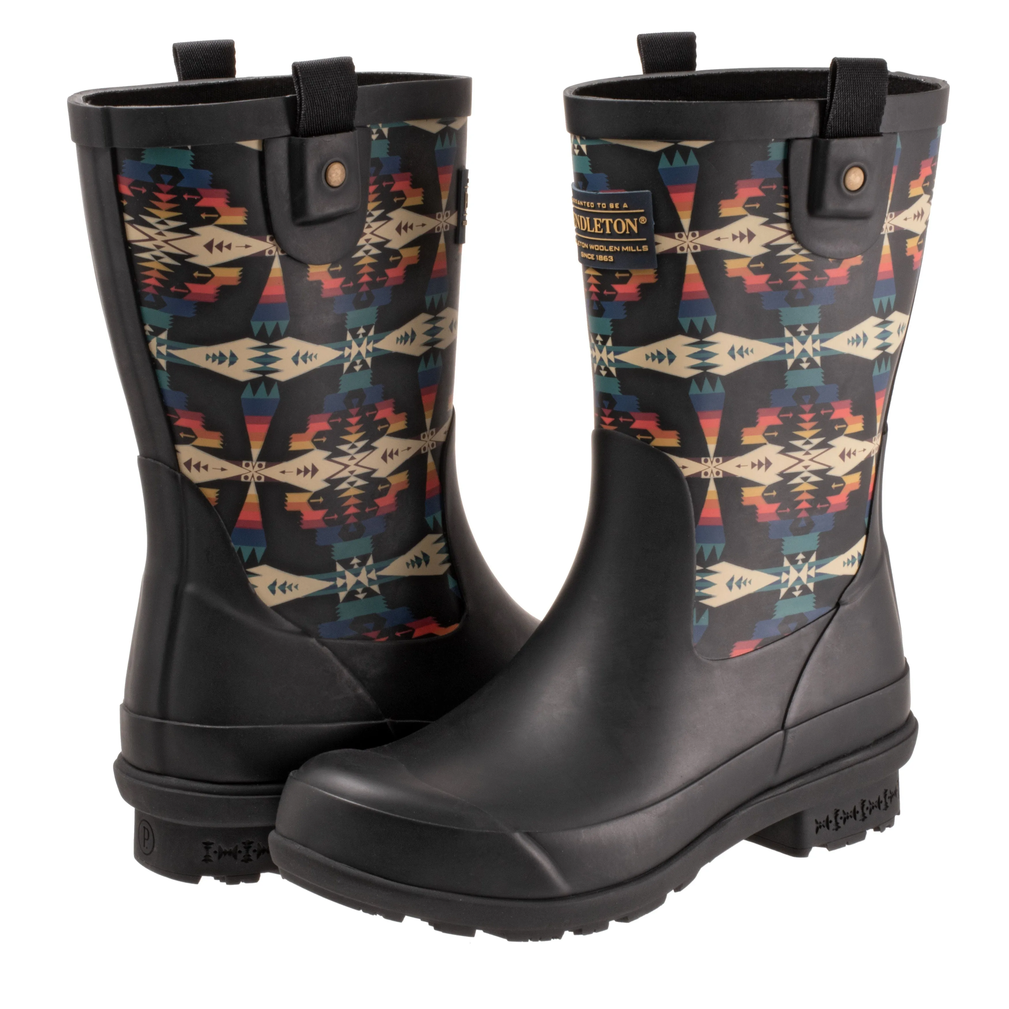 Pendleton Black Women's Rain Boot - Tucson Mid