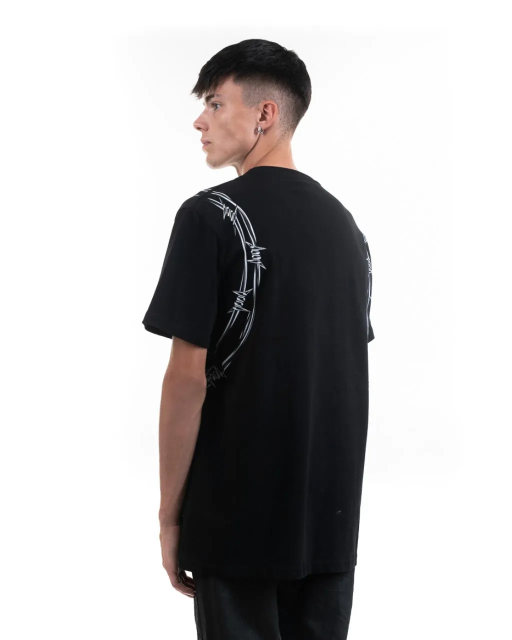 Phobia Archive t-shirt barbed wire Black/white