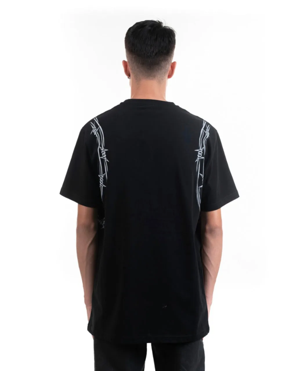 Phobia Archive t-shirt barbed wire Black/white