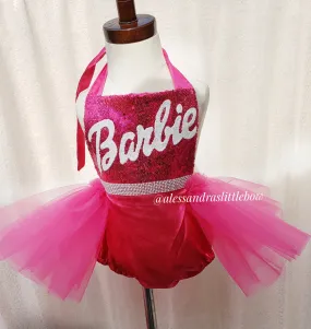 Half Tutu Romper for Pink Girls