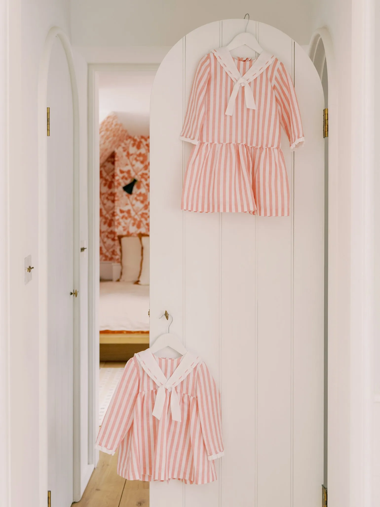 Pink Stripe Aranda Baby Girl Set