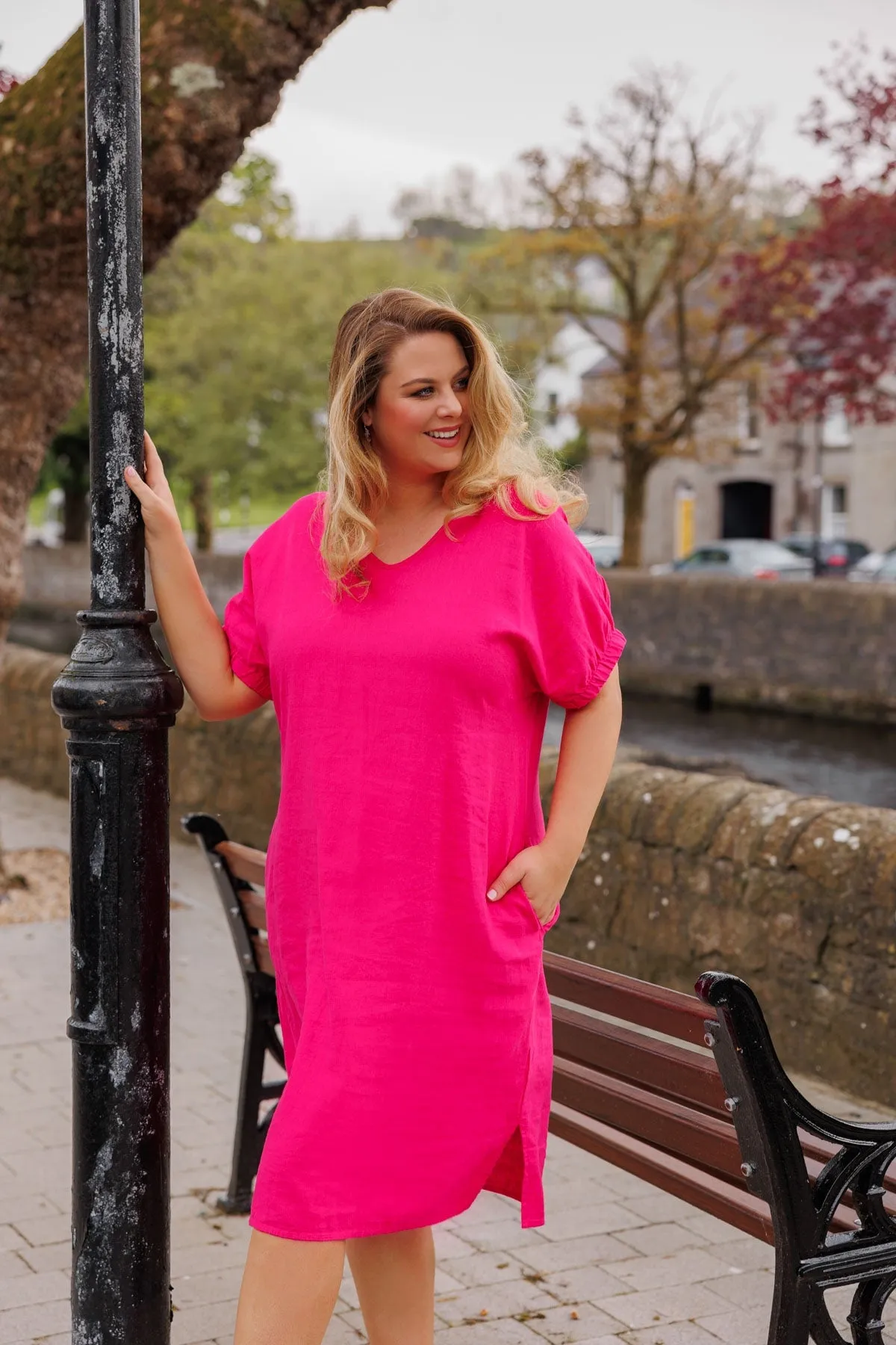 Pink Viscose Dress