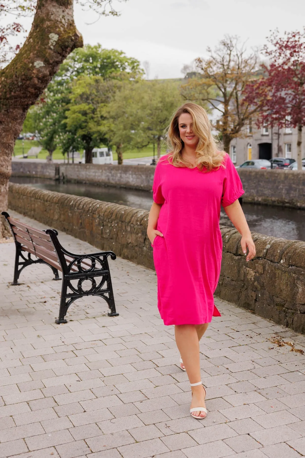 Pink Viscose Dress