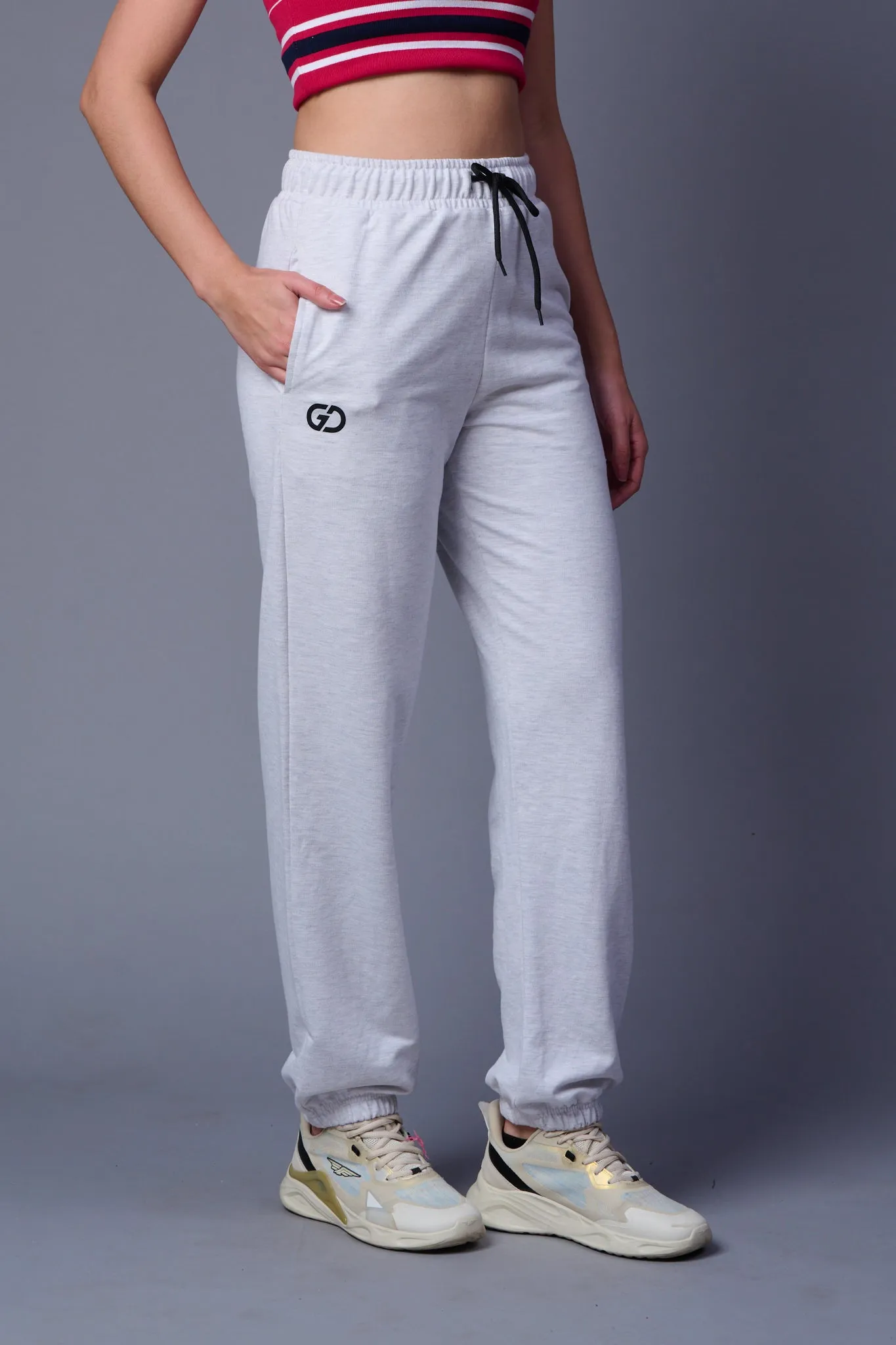 Plain Grey Joggers for Women