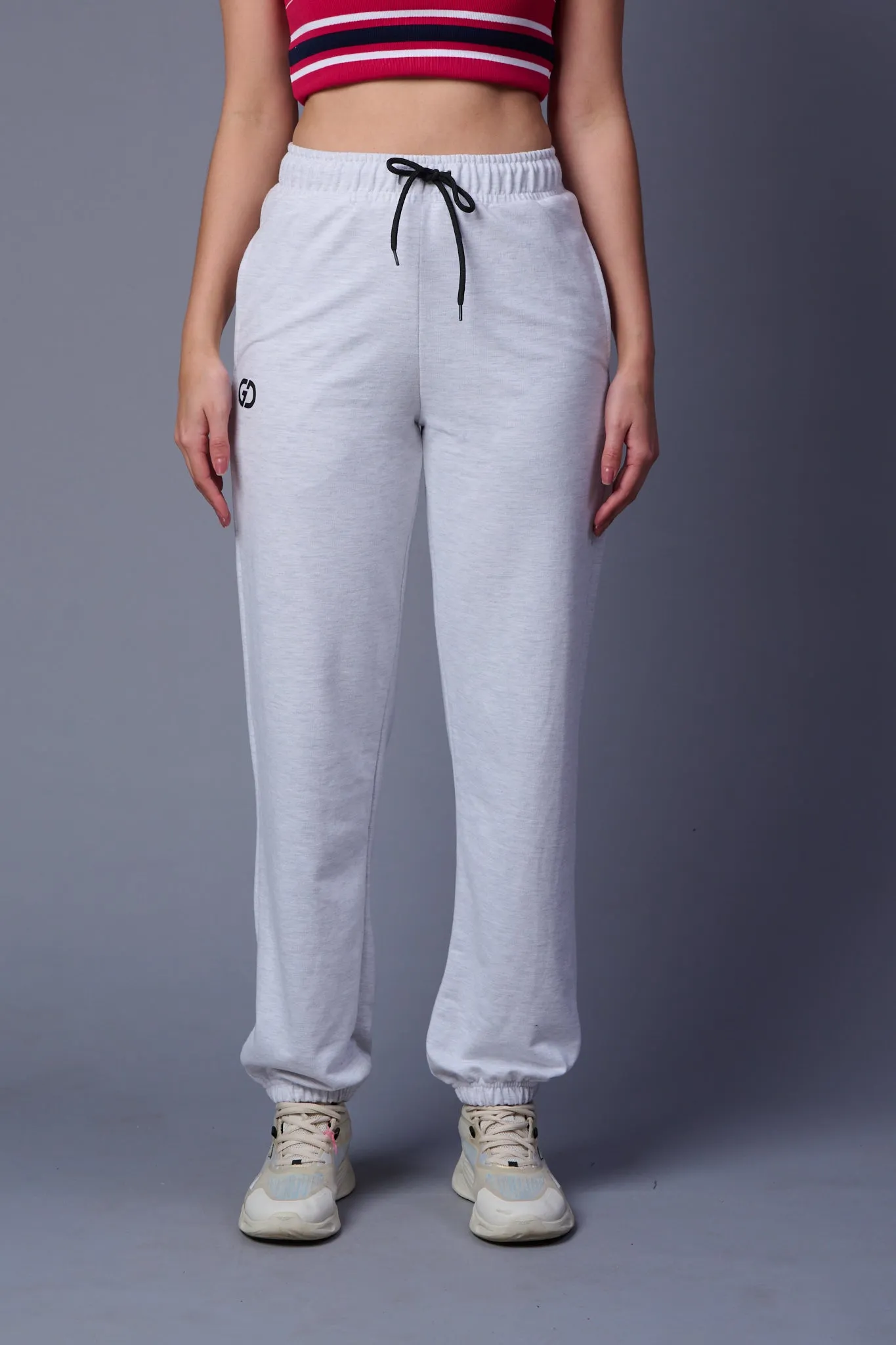 Plain Grey Joggers for Women