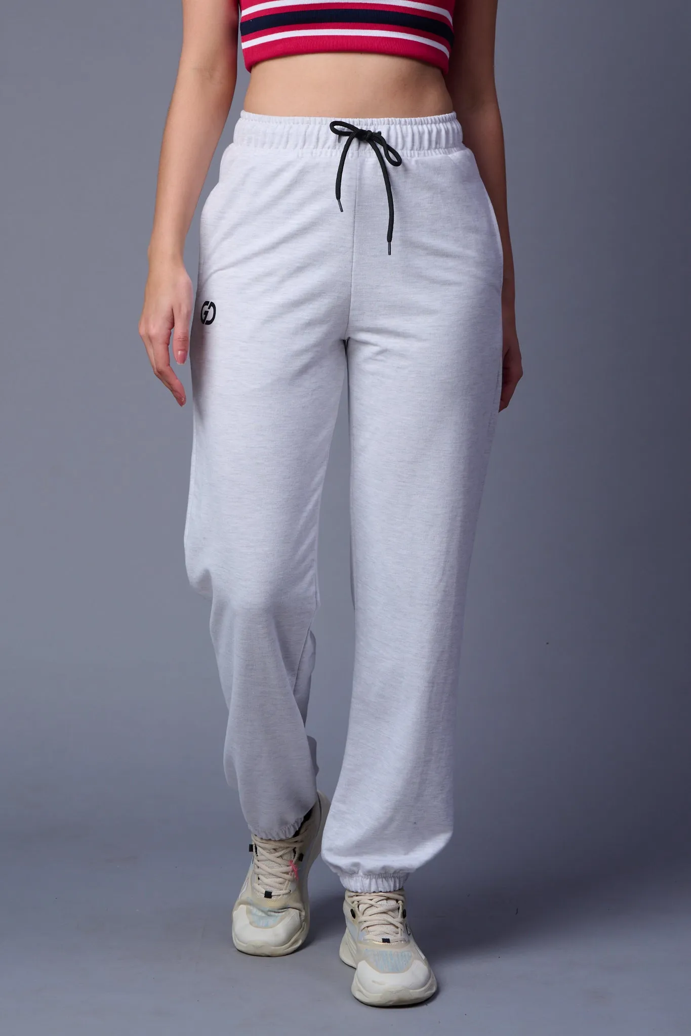 Plain Grey Joggers for Women