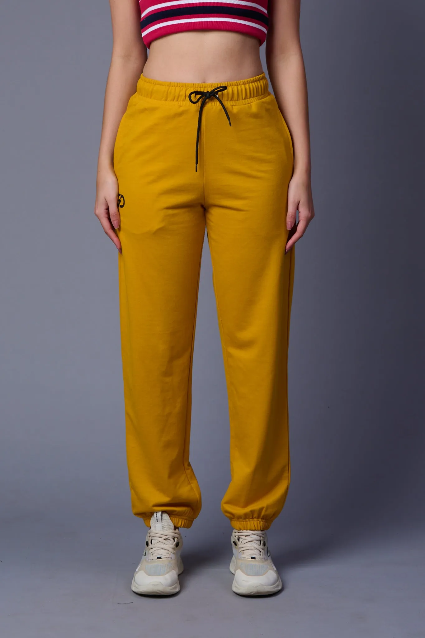 Plain Yellow Joggers for Women