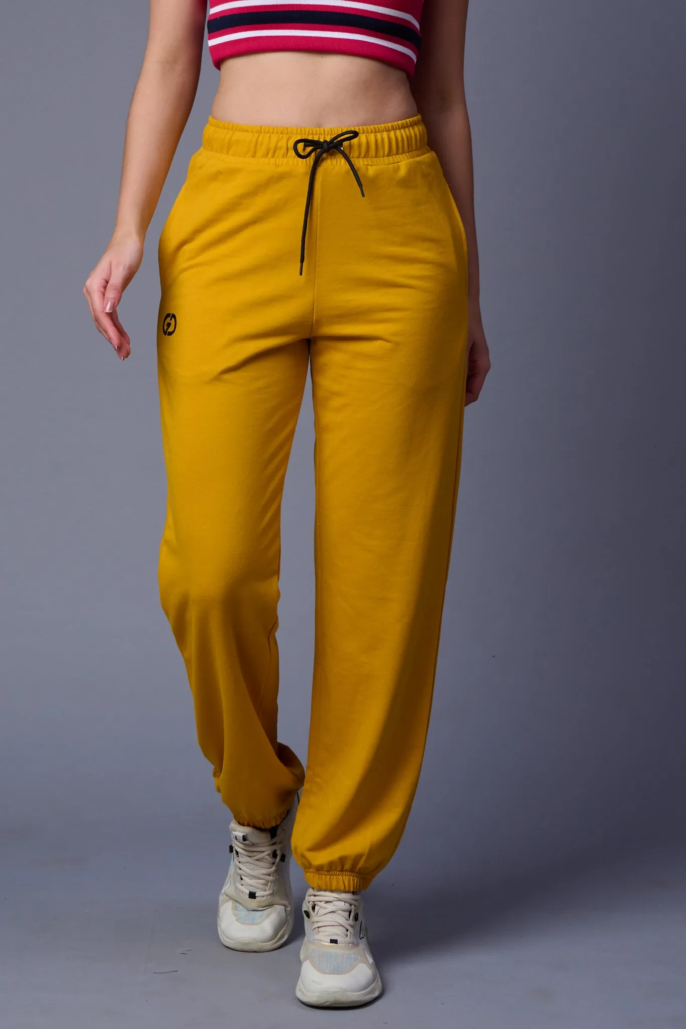 Plain Yellow Joggers for Women