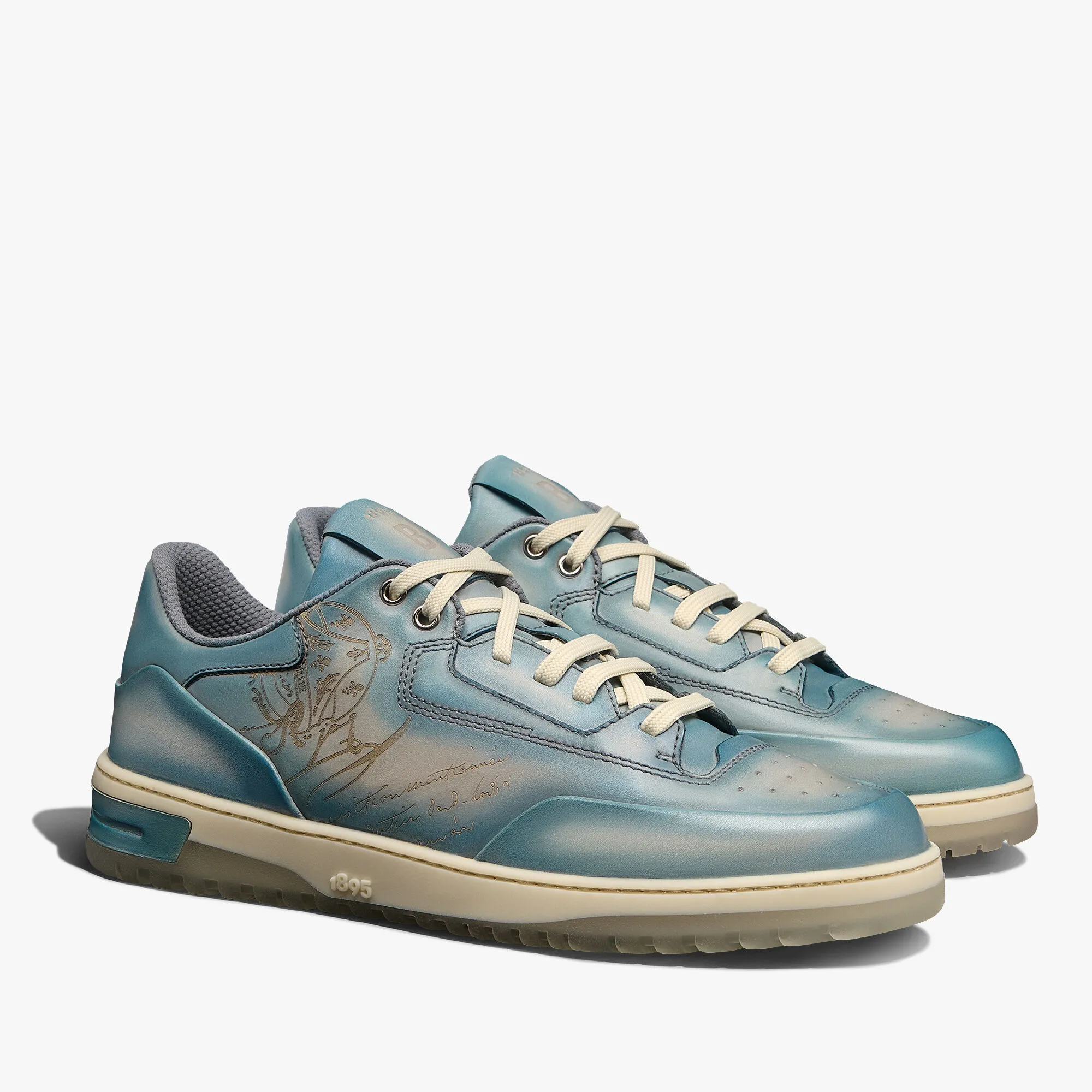 Calf Leather Sneaker Playoff Scritto Venezia