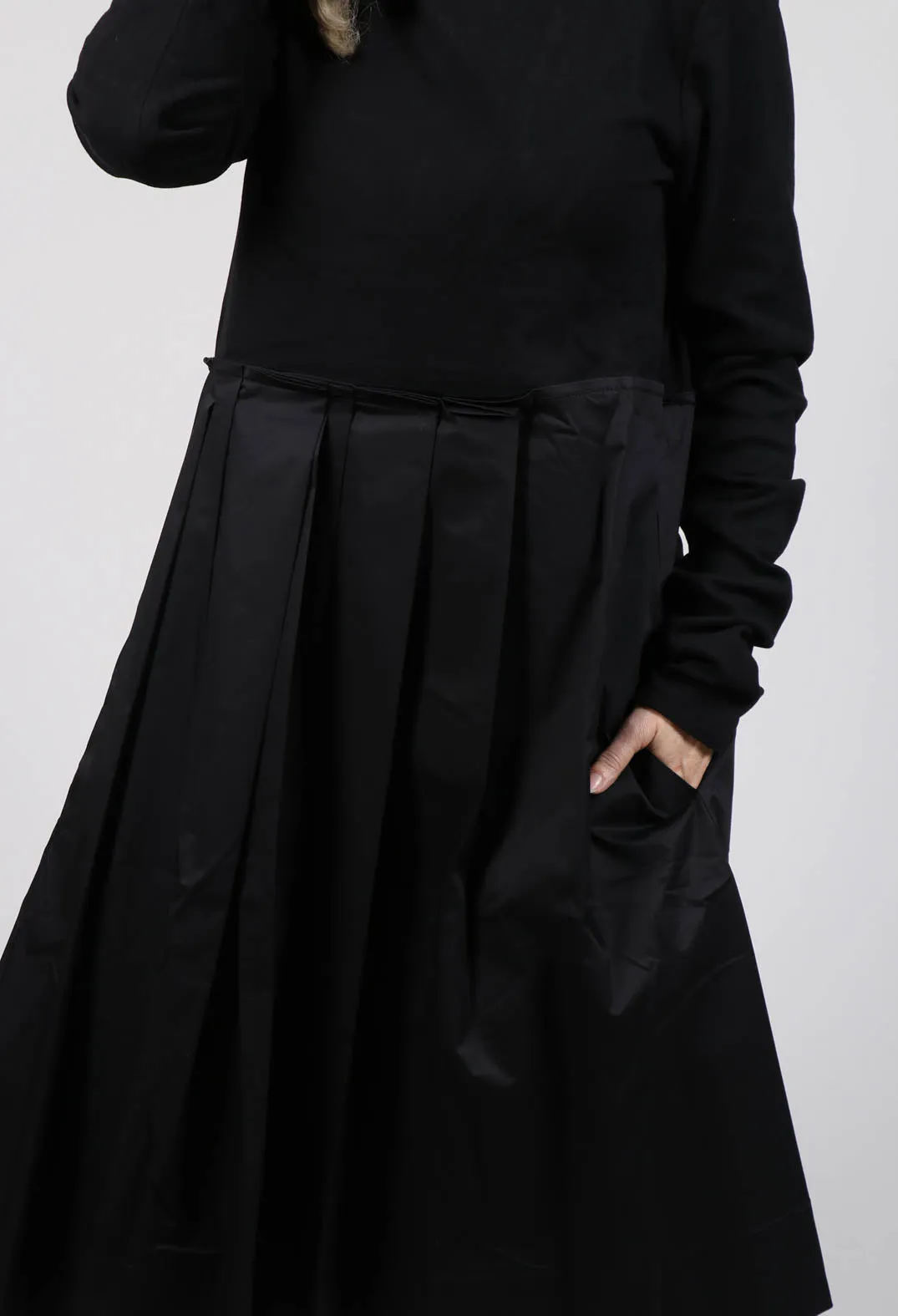 Black Pleated Dress