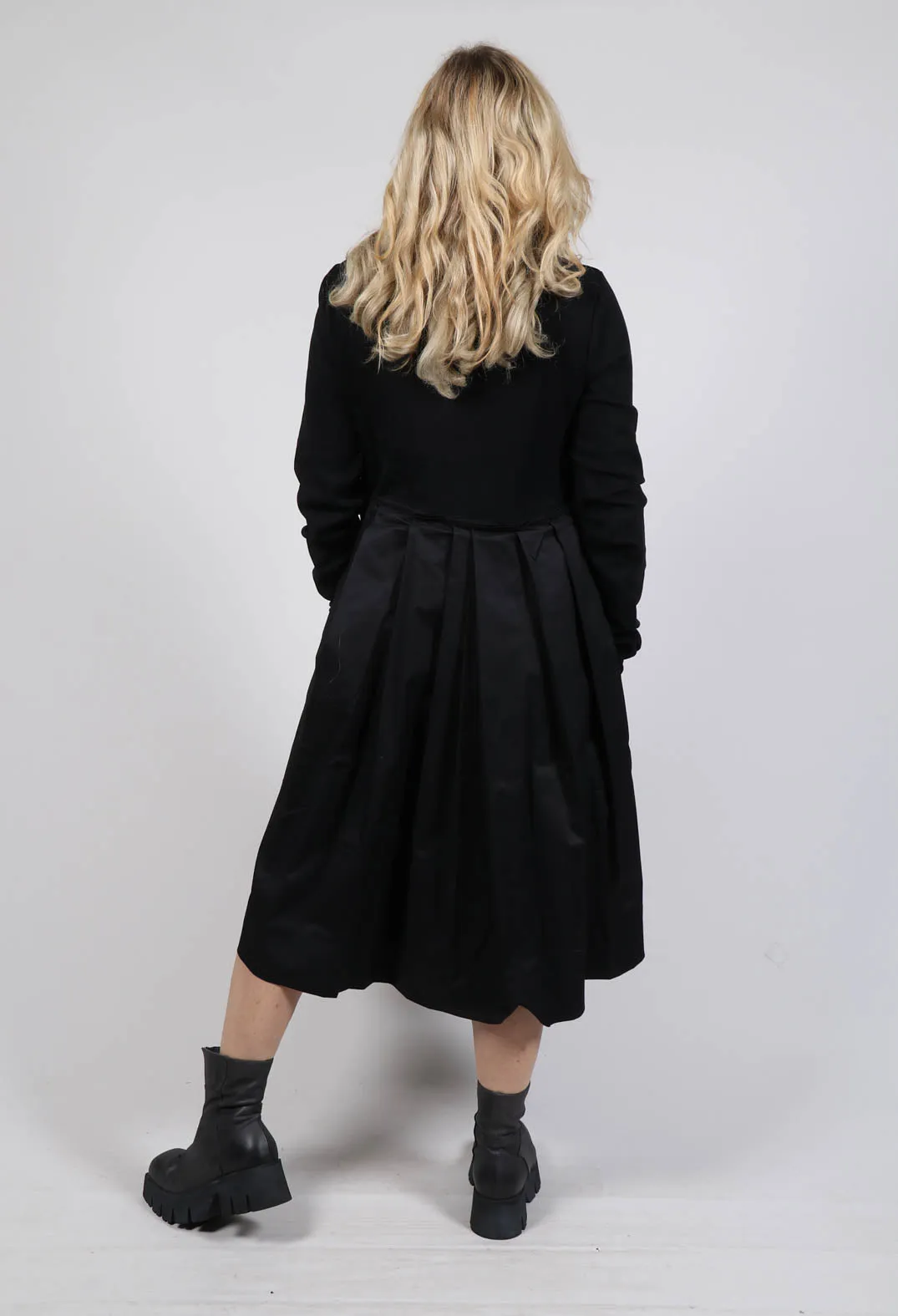 Black Pleated Dress