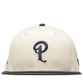 Politics x New Era City Series 59FIFTY Fitted Hat - Cream/Navy