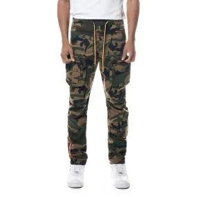 Printed Utility Windbreaker Joggers - Wood Camo