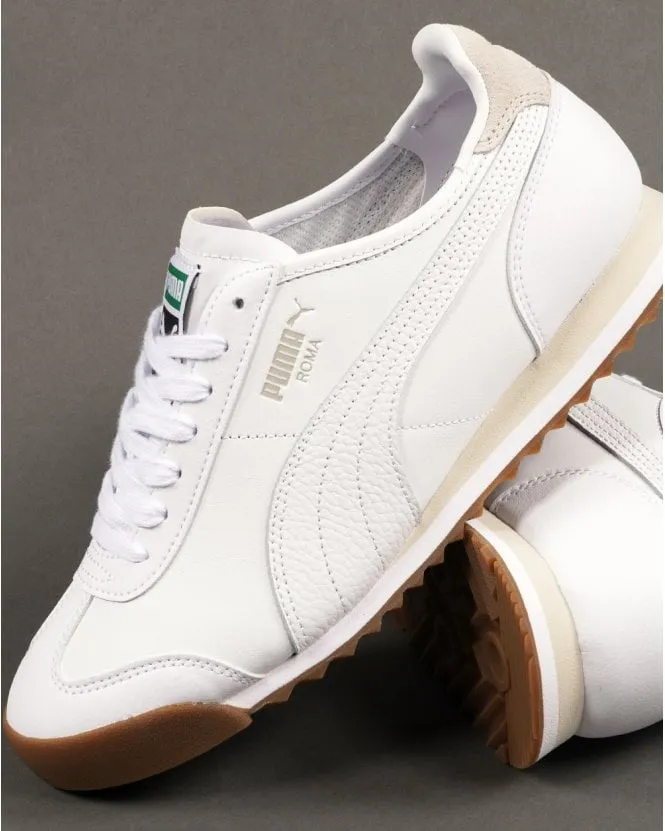 Puma Roma Leather Trainer White