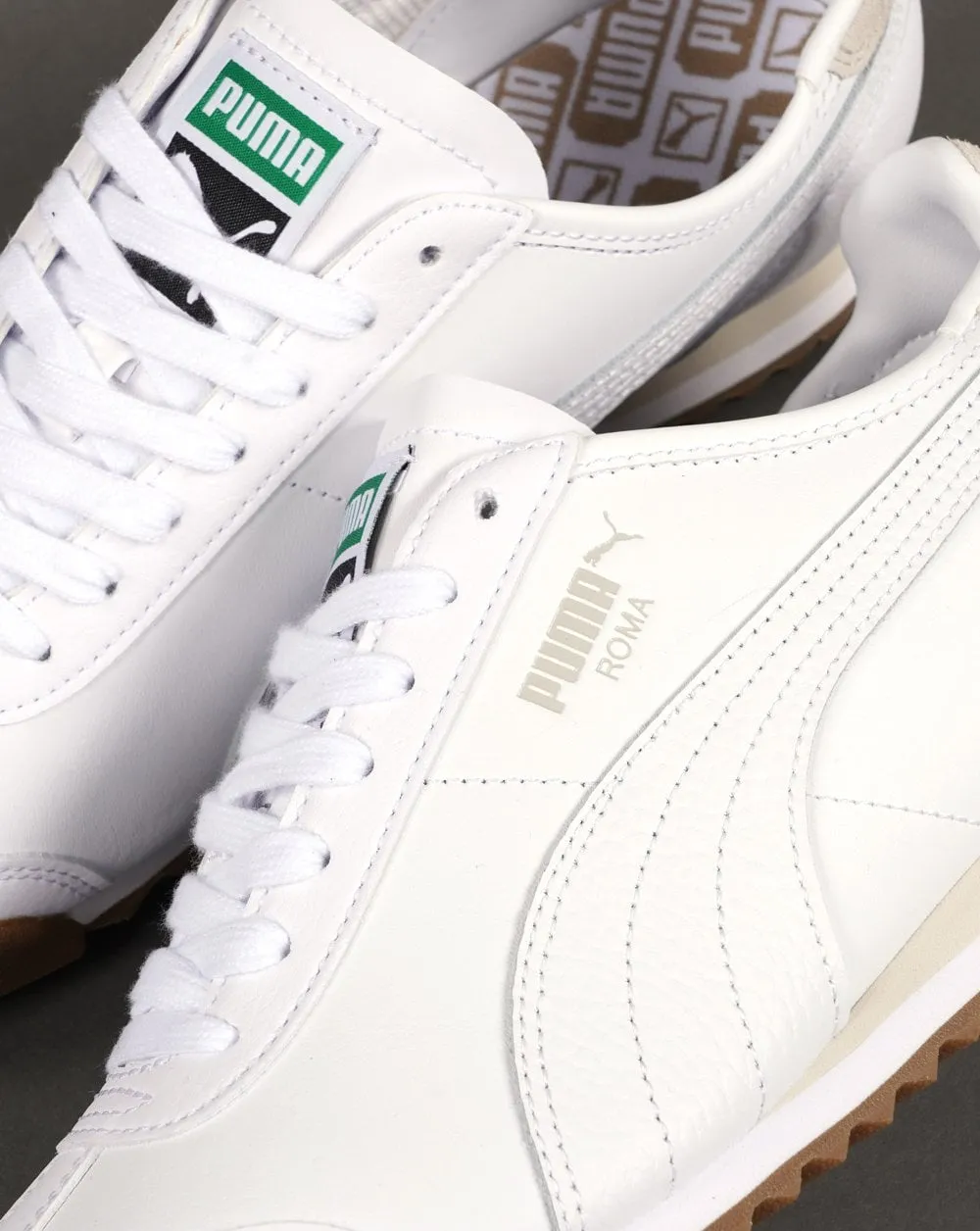 Puma Roma Leather Trainer White