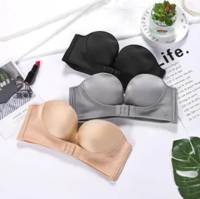 Push Up Bra Padded Party Wedding Bras Invisible Bra Strapless Bralette Cup