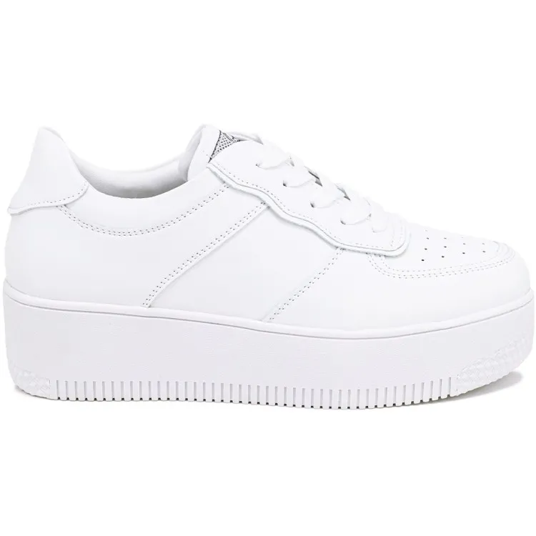 Queen Helena Donna Platform White Sneakers