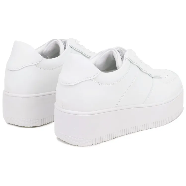 Queen Helena Donna Platform White Sneakers