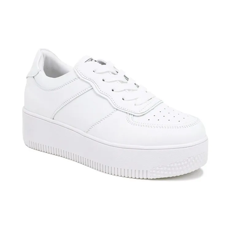 Queen Helena Donna Platform White Sneakers