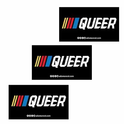 Black Rectangle Sticker for The Trevor Project LGBTQ+ Support