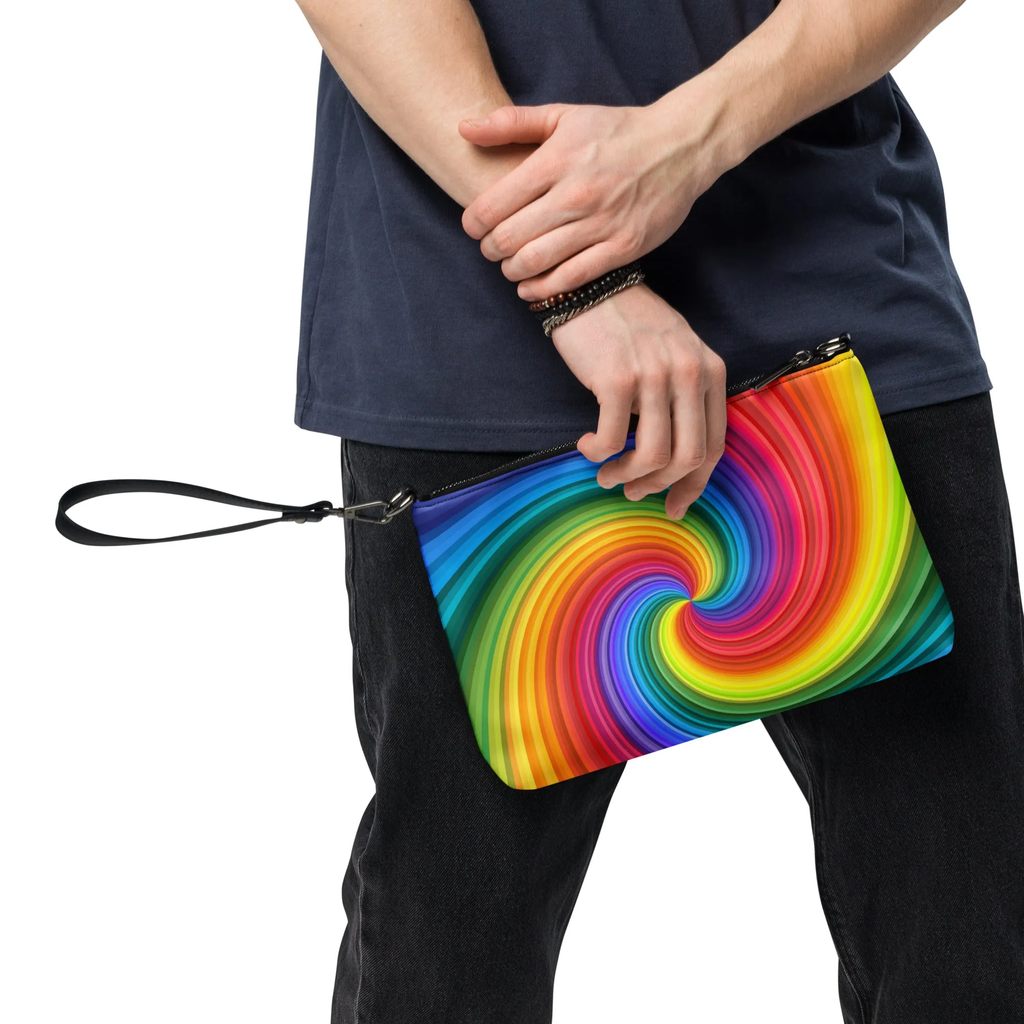 Rainbow Swirl Tie Dye Crossbody Bag