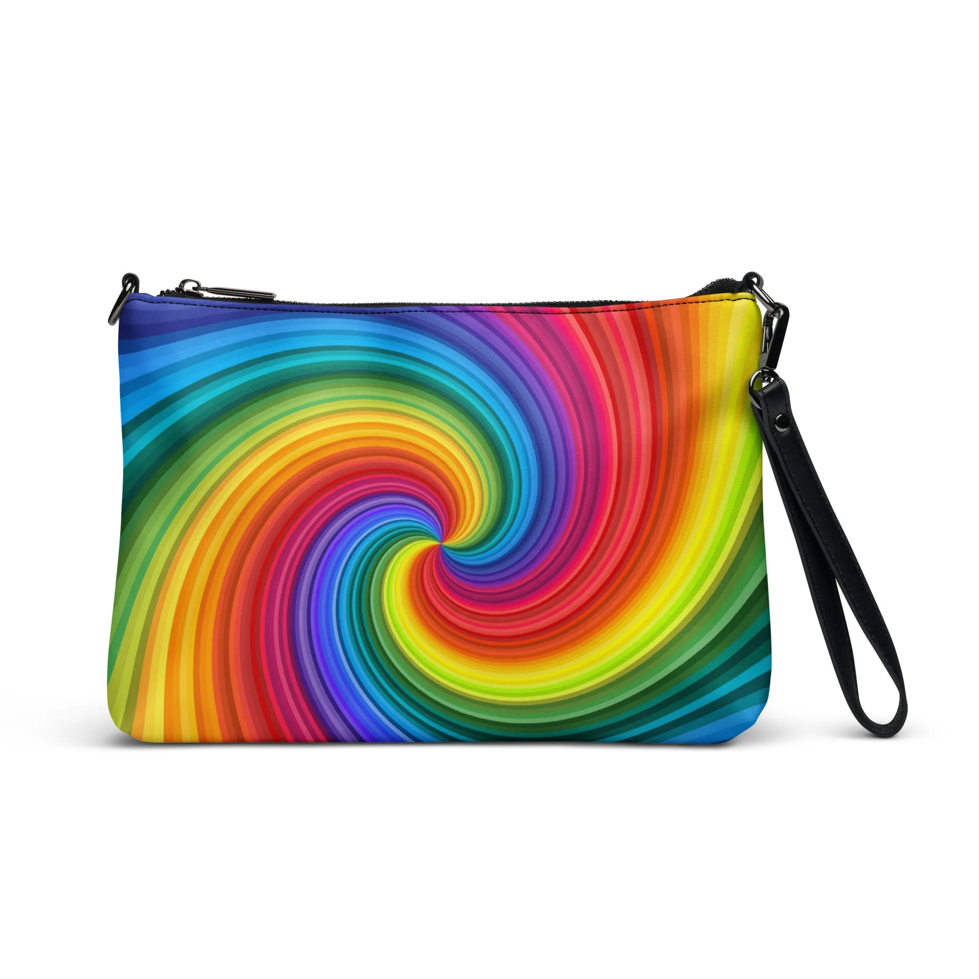 Rainbow Swirl Tie Dye Crossbody Bag