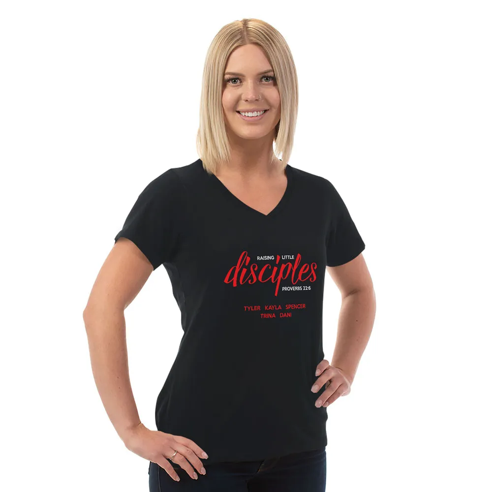 Customized V Neck Tee for Women from Raising Disciples