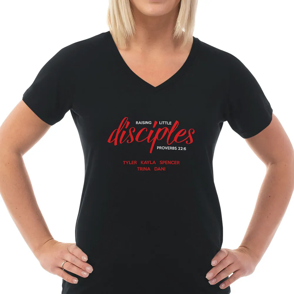 Customized V Neck Tee for Women from Raising Disciples