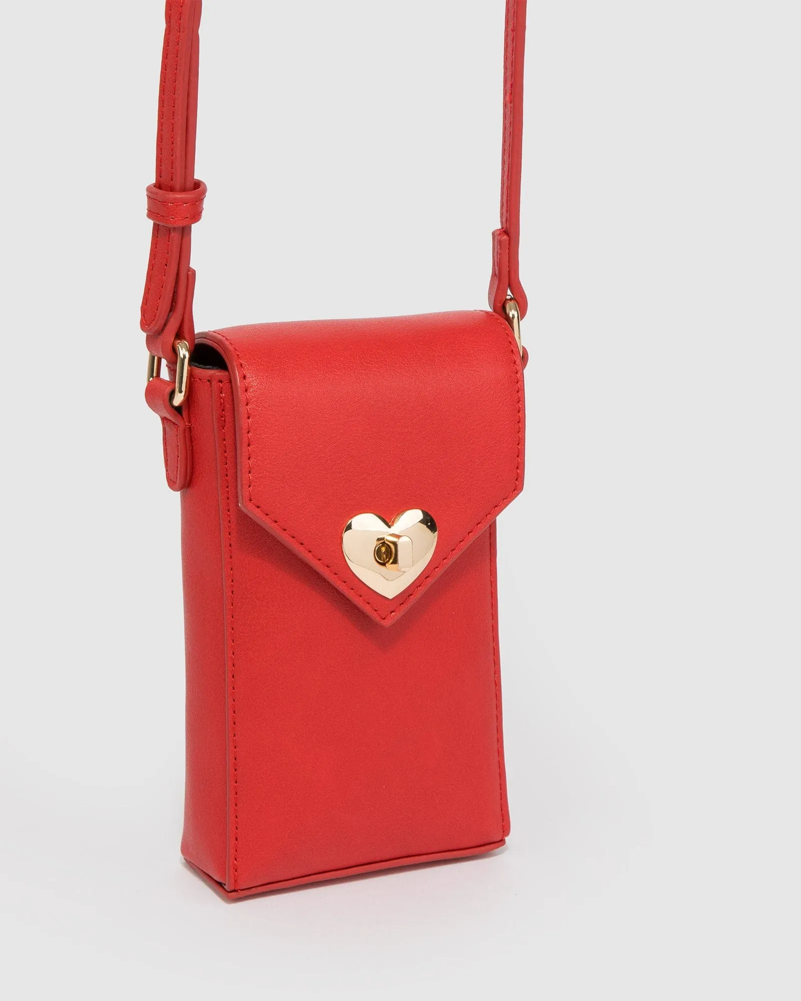 Red Abby Mobile Crossbody Phone Bag