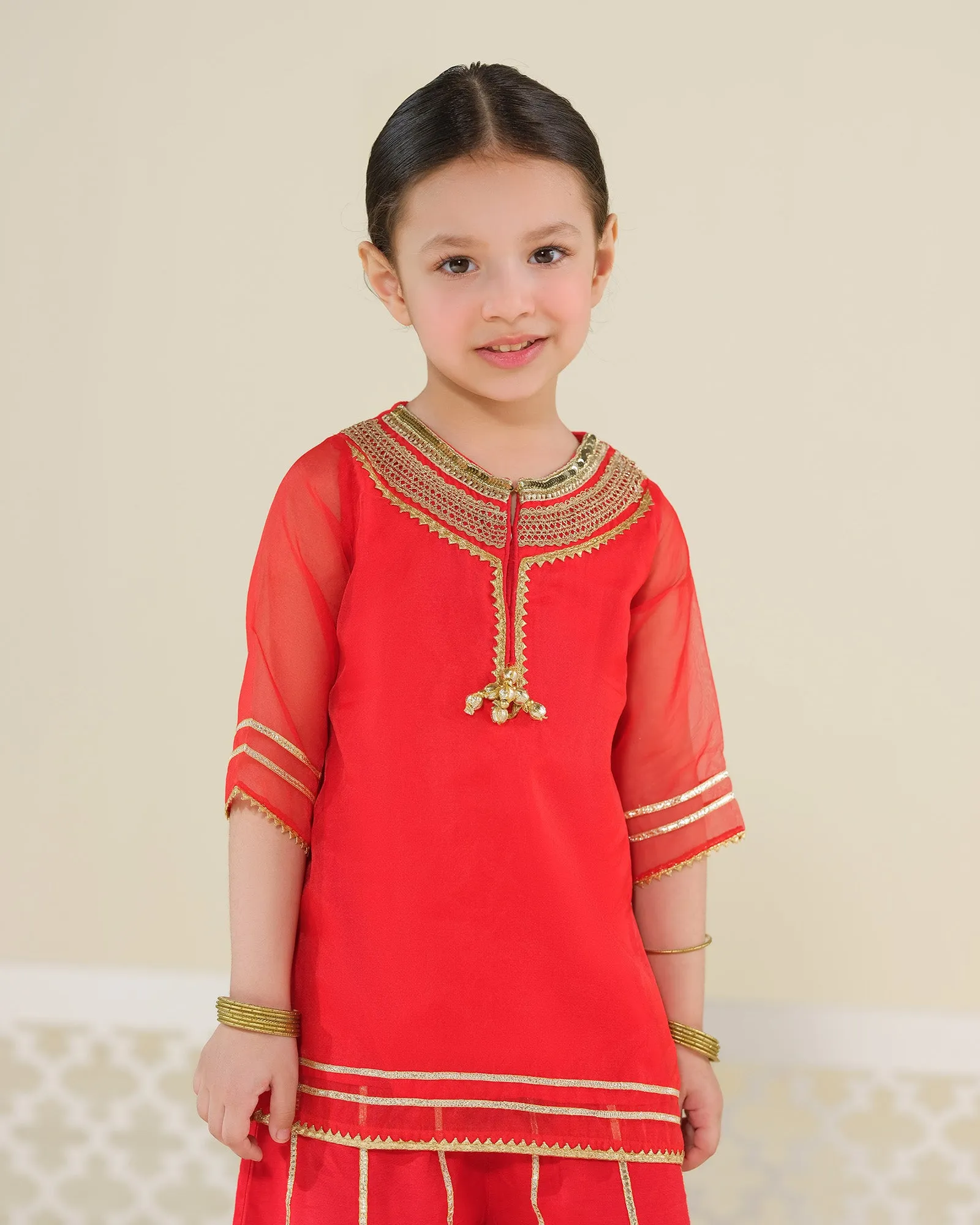 Red Two-Piece Outfit from Eastern Collection