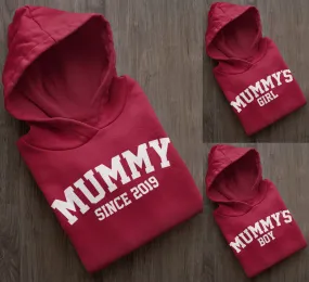 Red Hot Chilli Mummy Matching Hoddies, Mummy Since, Mummys Girl, Mummys Boy Mother's Day Gift Mummy Birthday Gift