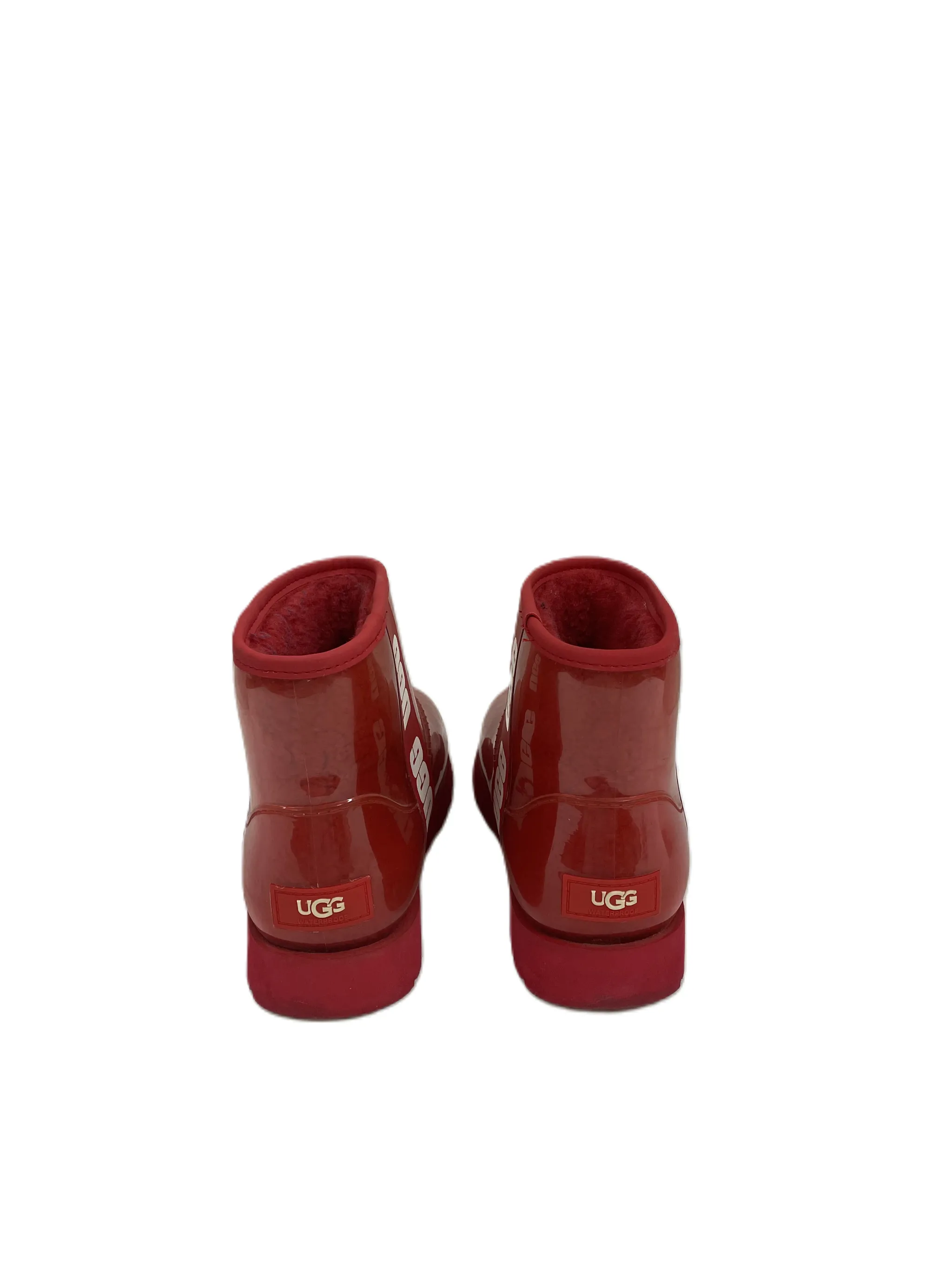 Red Ugg Boots Ankle Flats, Size 6