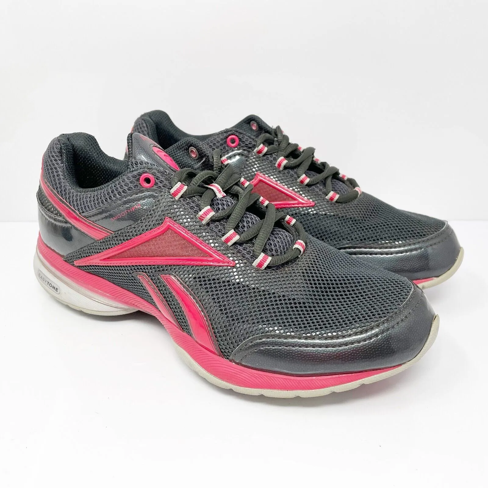 Reebok Womens EasyTone V64549 Black Casual Shoes Sneakers Size 8.5