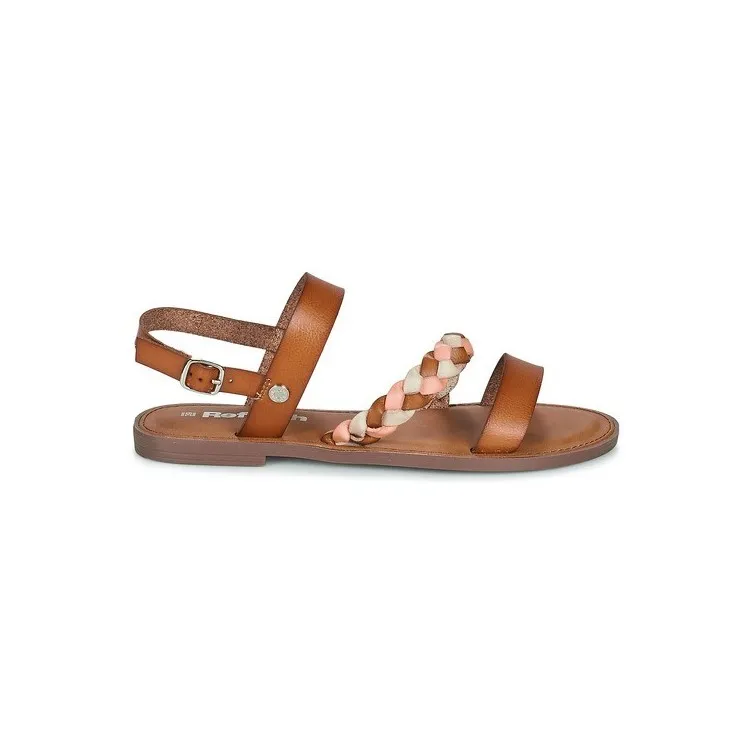 Woven Leather Flat Sandals