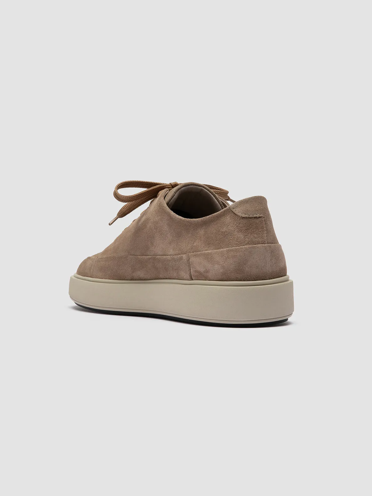 RELEASE 001 - Taupe Suede Low Top Sneakers