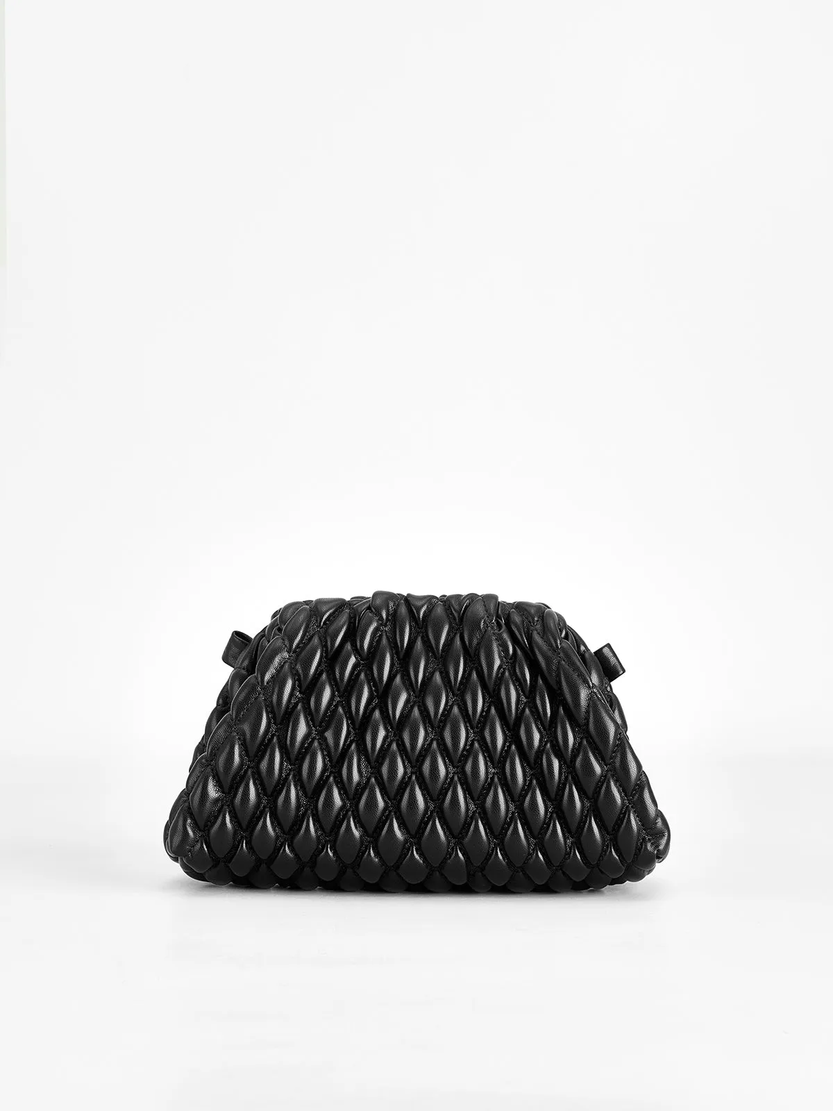 Rhombus Clutch & Shoulder Dumpling Bag