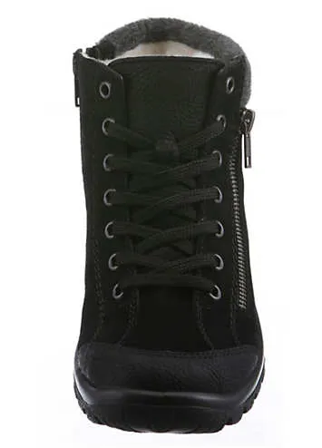 Black Rieker Winter Boots