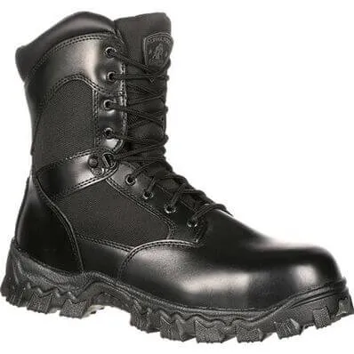 Rocky Men's Waterproof Alpha Force Zipper Public Service Boot.