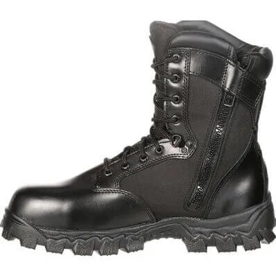 Rocky Men's Waterproof Alpha Force Zipper Public Service Boot.