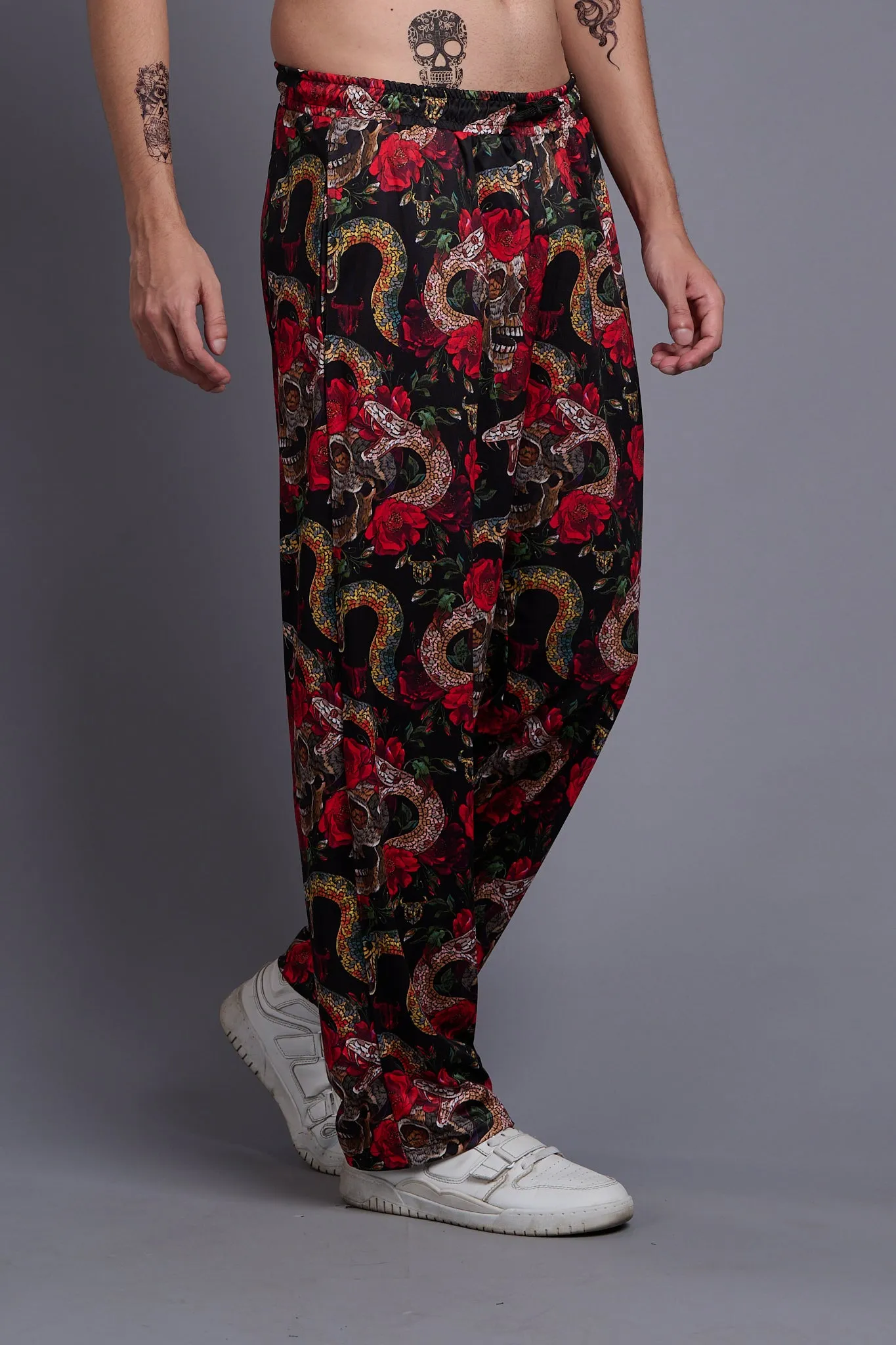 Rose with Sneak Printed Joggers for Men