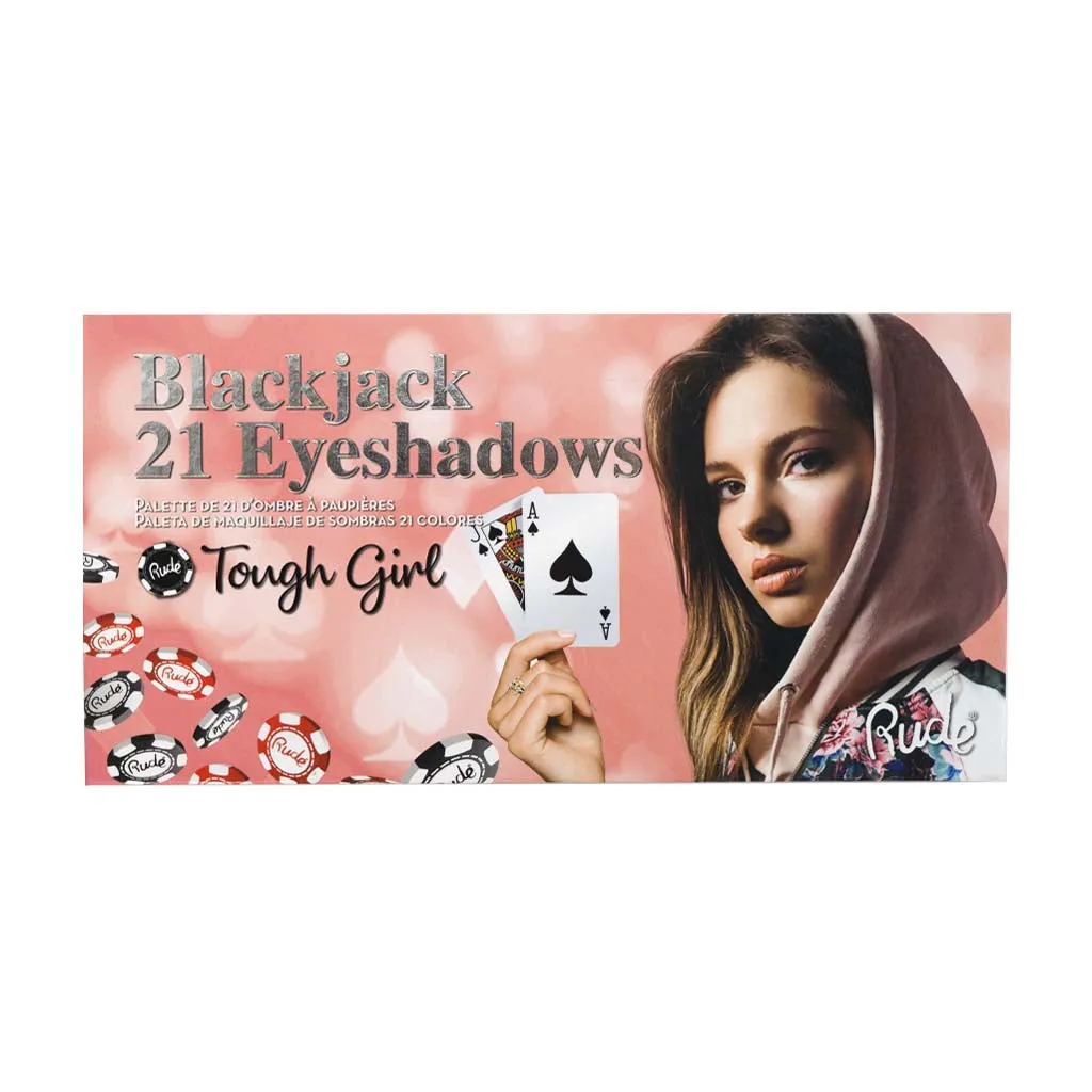 21 Tonos Tough Girl Paleta de Sombras RUDE Blackjack